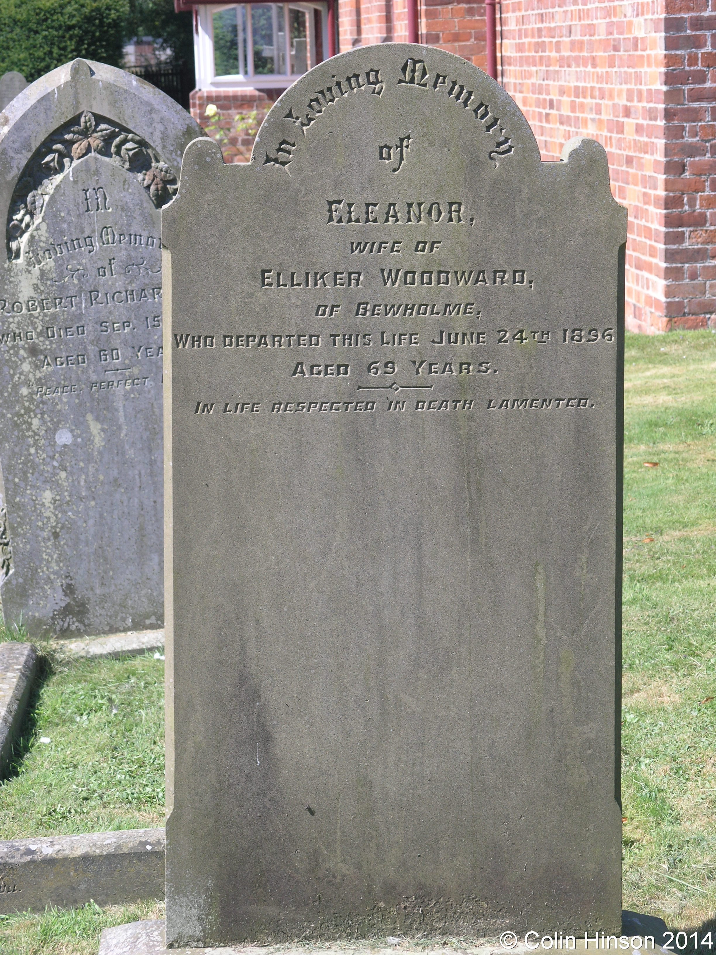 GENUKI Bewholme Churchyard gravestones etc., Yorkshire (East Riding)