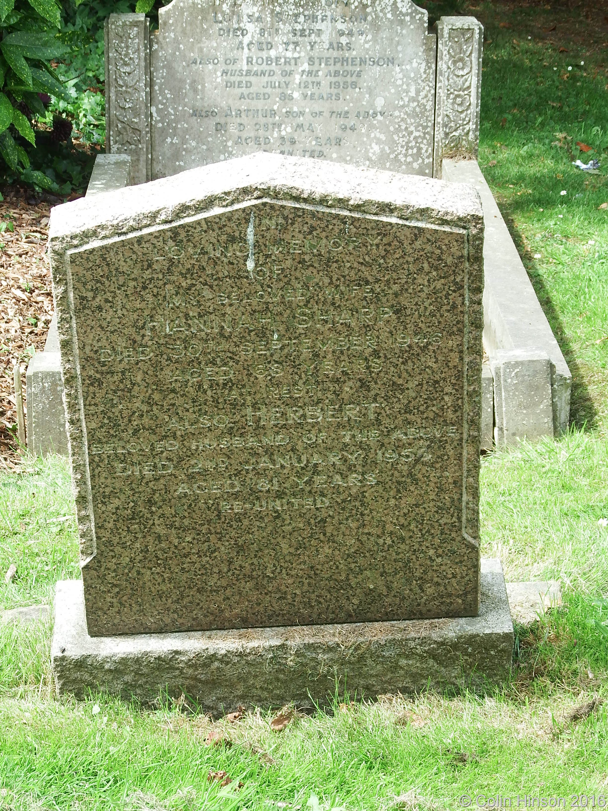 GENUKI: Driffield Cemetery gravestones etc., Yorkshire (East Riding)