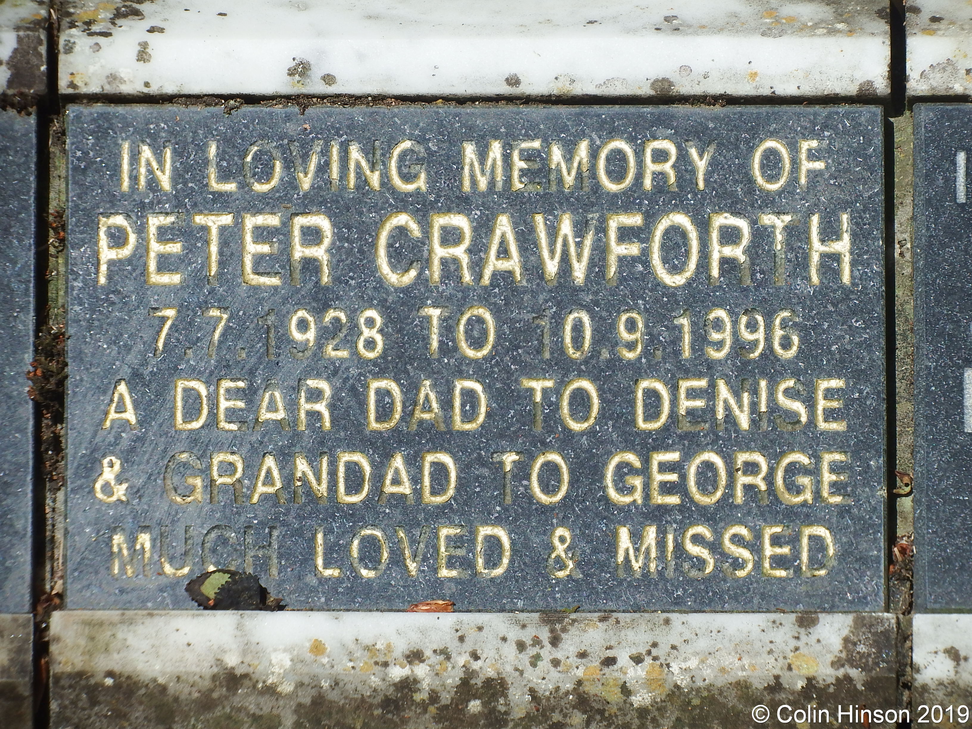 GENUKI Hornsea Cemetery gravestones etc., Yorkshire (East Riding)