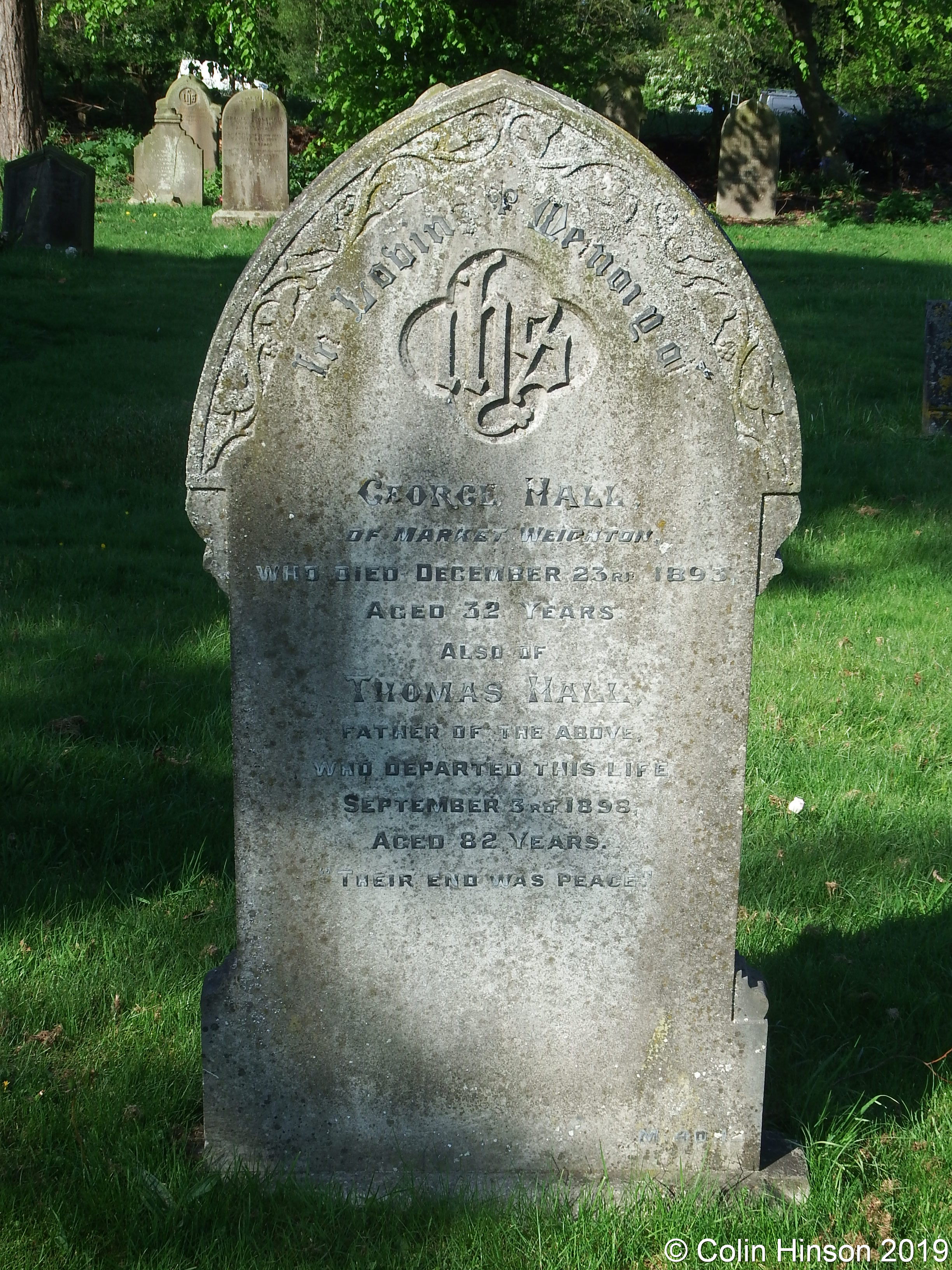 GENUKI Market Weighton Cemetery gravestones etc., Yorkshire (East Riding)