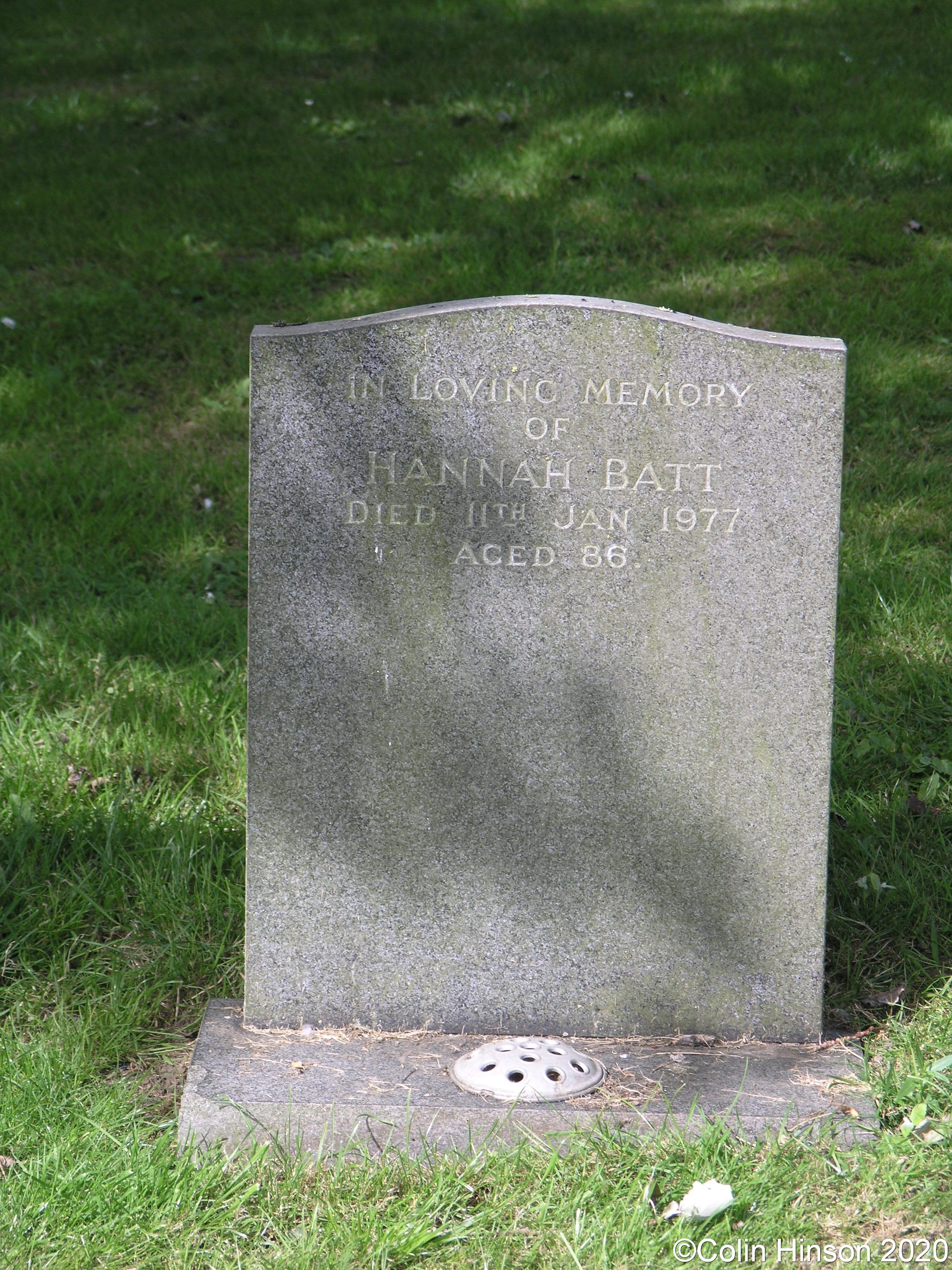 GENUKI Preston Cemetery gravestones etc., Yorkshire (East Riding)