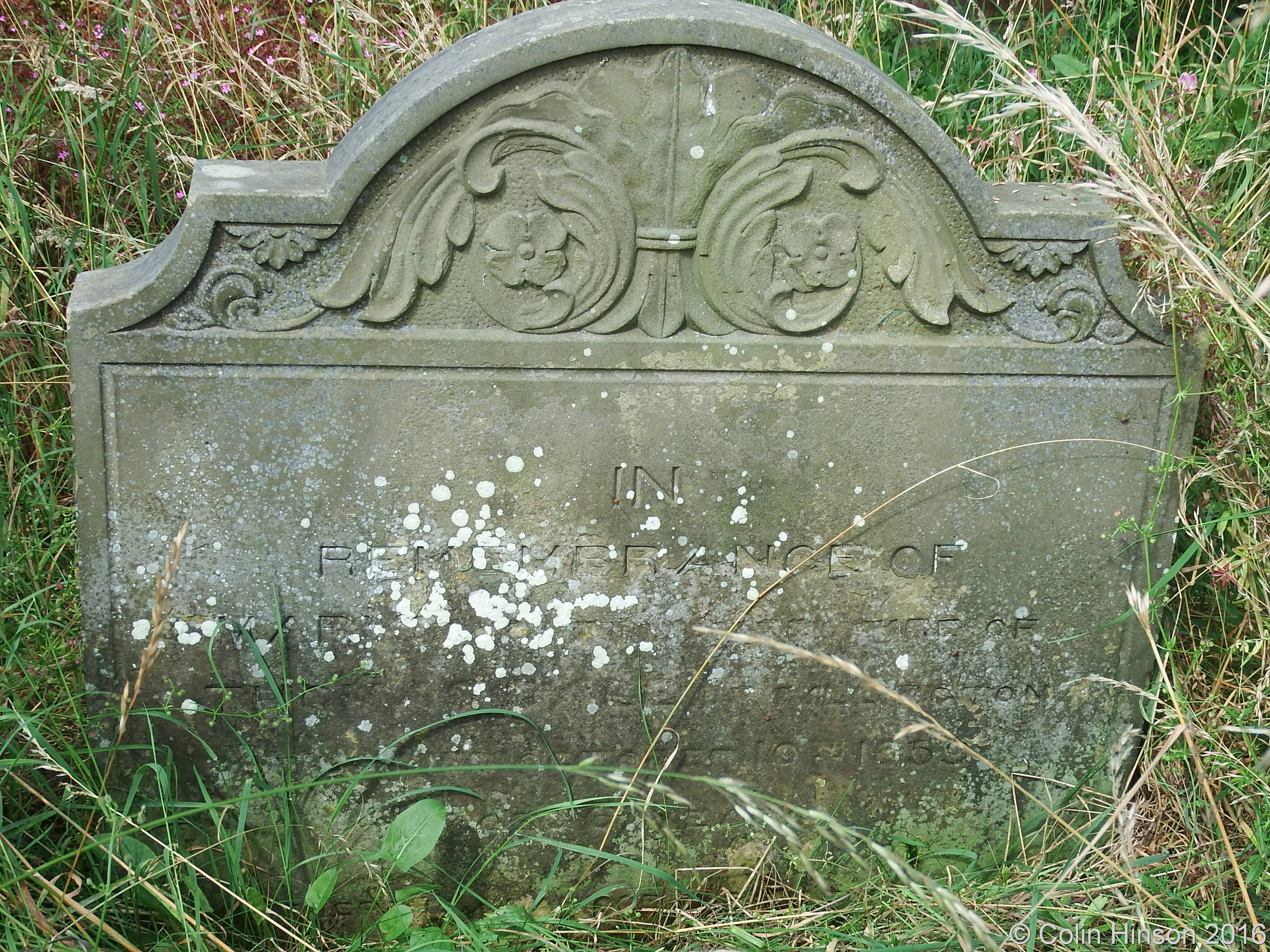 Churchyard Rillington GENUKI: Rillington Churchyard gravestones etc., Yorkshire (East Riding)