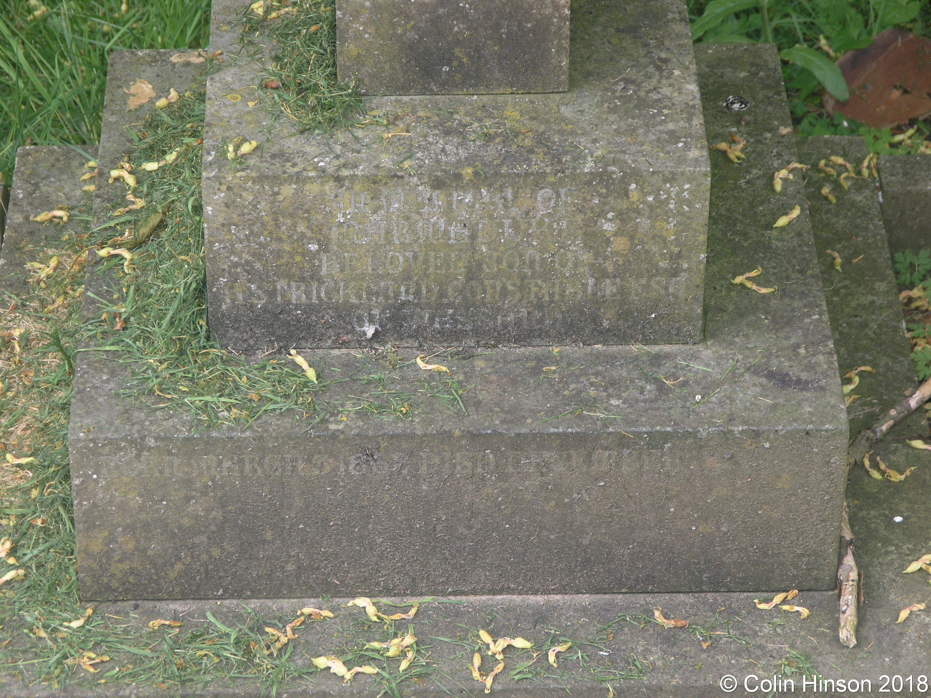 GENUKI Sigglesthorne Churchyard gravestones etc., Yorkshire (East Riding)