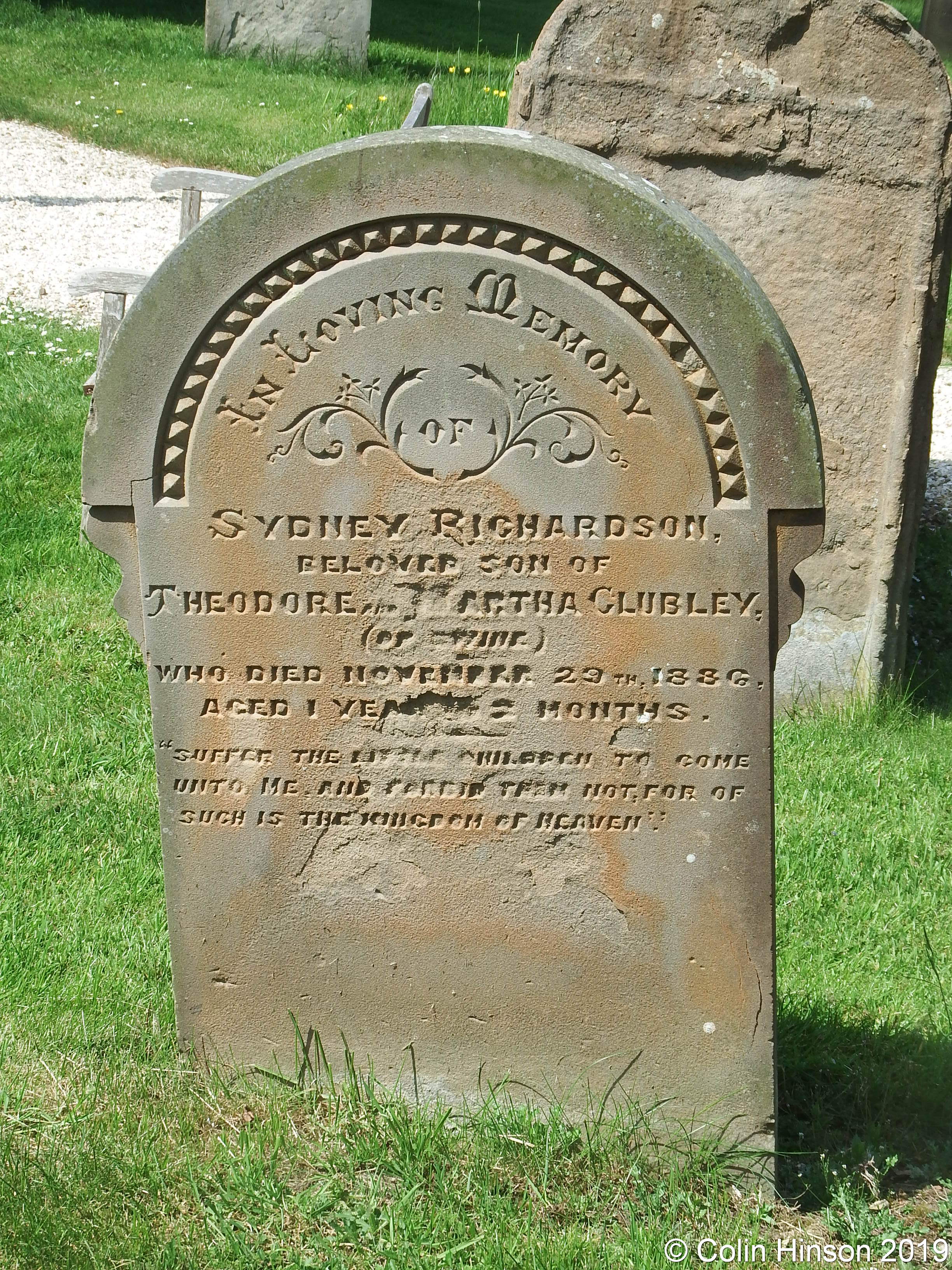GENUKI Swine Churchyard gravestones etc., Yorkshire (East Riding)