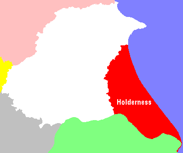 Map showing Holderness